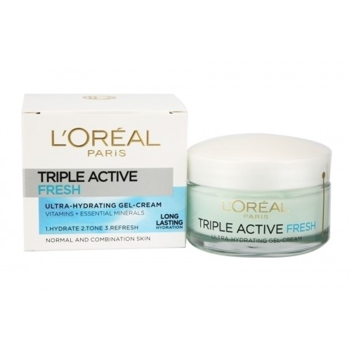 L'Oreal Triple Active Fresh Gel - Cream Normal To Combination Skin 50ml